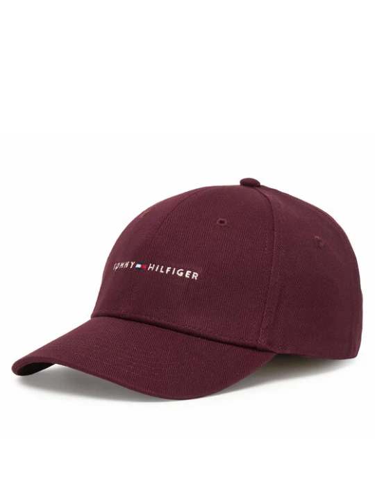 Zdjęcie produktu Czapka z daszkiem Tommy Hilfiger Th Foundation Hct 6 Panel Cap AM0AM14045 Bordowy