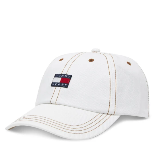 Zdjęcie produktu Czapka z daszkiem Tommy Jeans Heritage AW0AW17572 Écru Kremowy