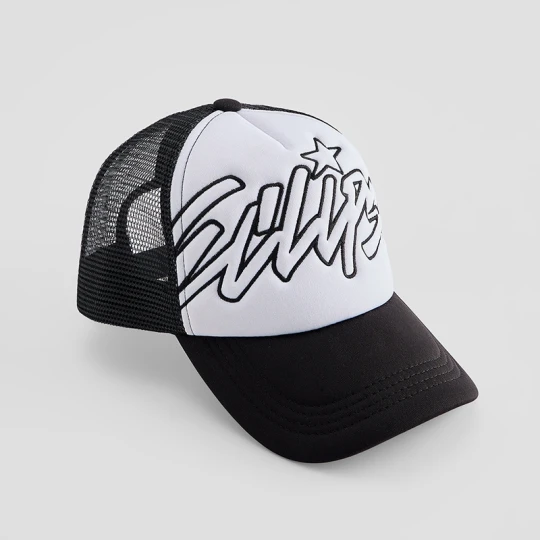 Zdjęcie produktu Czapka z daszkiem trucker hat z haftem w stylu graffiti House czarny