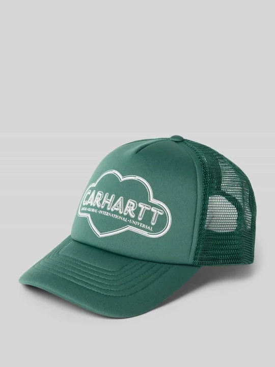 Zdjęcie produktu Czapka z daszkiem trucker z nadruk z logo model 'Cloud Heart' Carhartt WIP Zielony