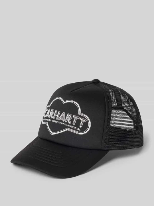Zdjęcie produktu Czapka z daszkiem trucker z nadruk z logo model 'Cloud Heart' Carhartt WIP Czarny