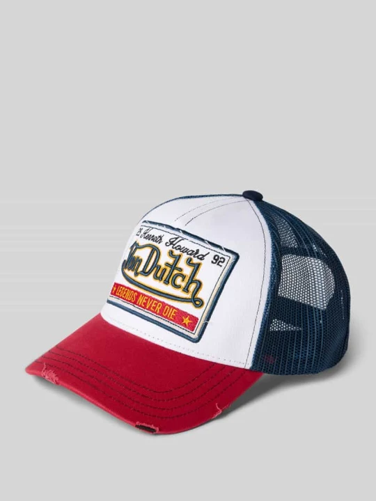 Zdjęcie produktu Czapka z daszkiem trucker z naszywką z logo Von Dutch Biały