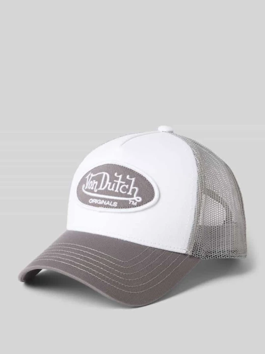 Zdjęcie produktu Czapka z daszkiem trucker z naszywką z logo Von Dutch Biały