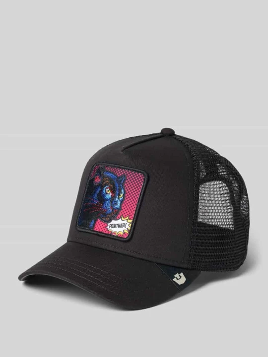 Zdjęcie produktu Czapka z daszkiem typu trucker z haftem model „POPArt - Panther” GOORIN BROS. Czarny