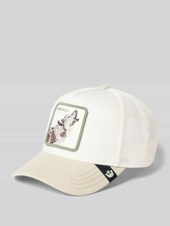 Zdjęcie produktu Czapka z daszkiem typu trucker z haftem model „Suede Wolf” GOORIN BROS. Piaskowy
