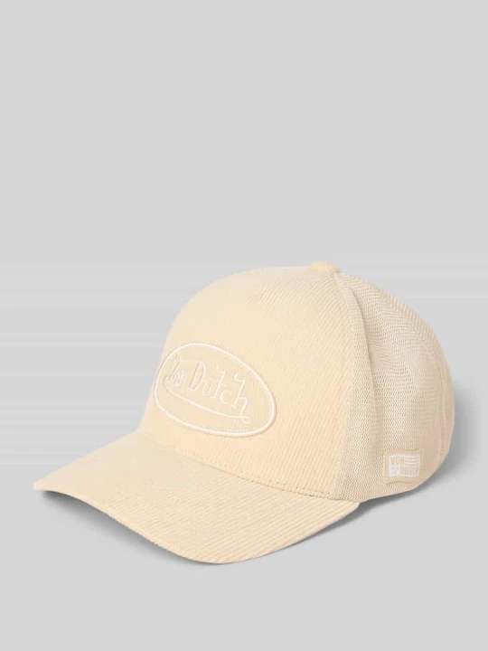 Zdjęcie produktu Czapka z daszkiem typu trucker z mieszanka bawełny model 'CASQUETTE' Von Dutch Beżowy