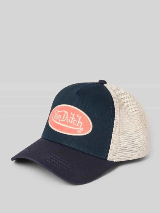 Zdjęcie produktu Czapka z daszkiem typu trucker z mieszanka bawełny model 'CASQUETTE' Von Dutch Granatowy