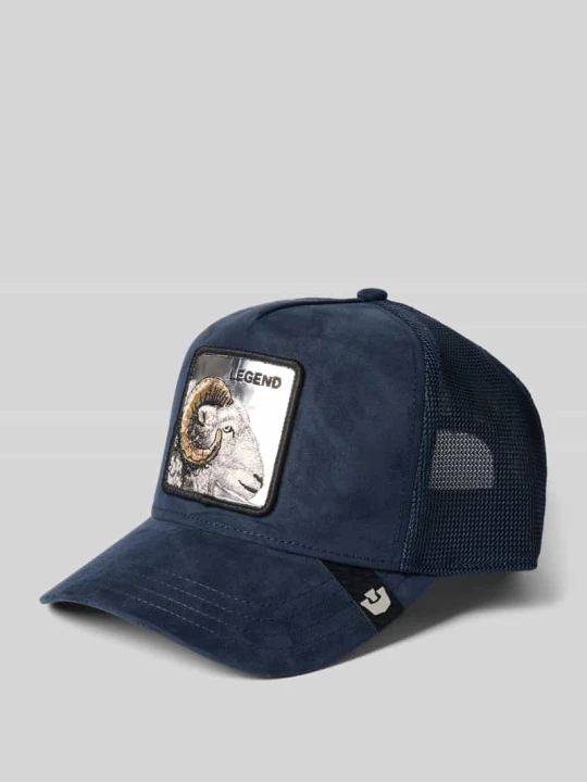 Zdjęcie produktu Czapka z daszkiem typu trucker z naszywką z motywem model 'Silver Legend' GOORIN BROS. Granatowy