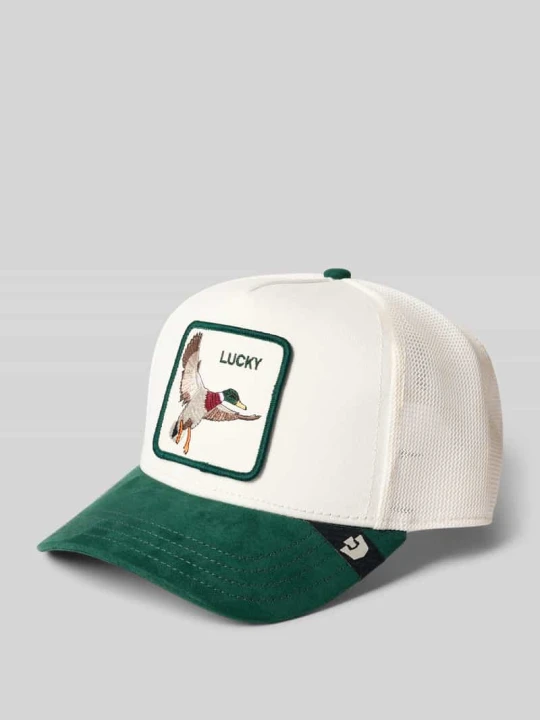 Zdjęcie produktu Czapka z daszkiem typu trucker z naszywką z motywem model 'Suede Duck' GOORIN BROS. Zielony