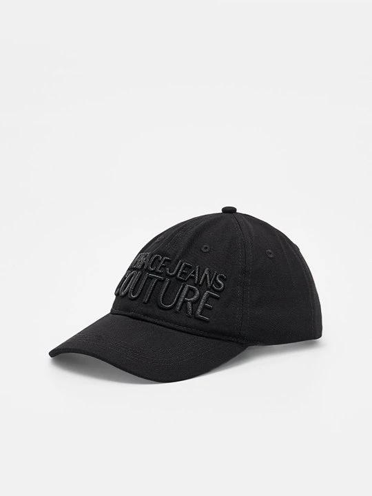 Zdjęcie produktu Czapka z daszkiem Versace Jeans Couture czarny melanż