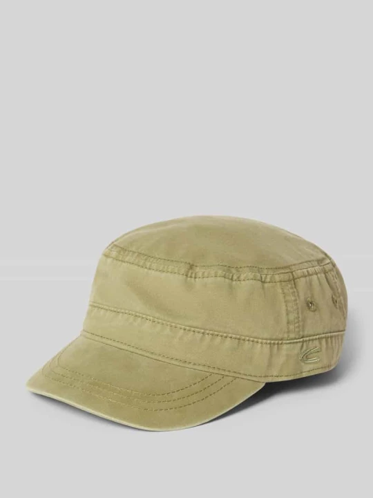 Zdjęcie produktu czapka z daszkiem w stylu militarnym z wyhaftowanym logo Camel Active Oliwkowy