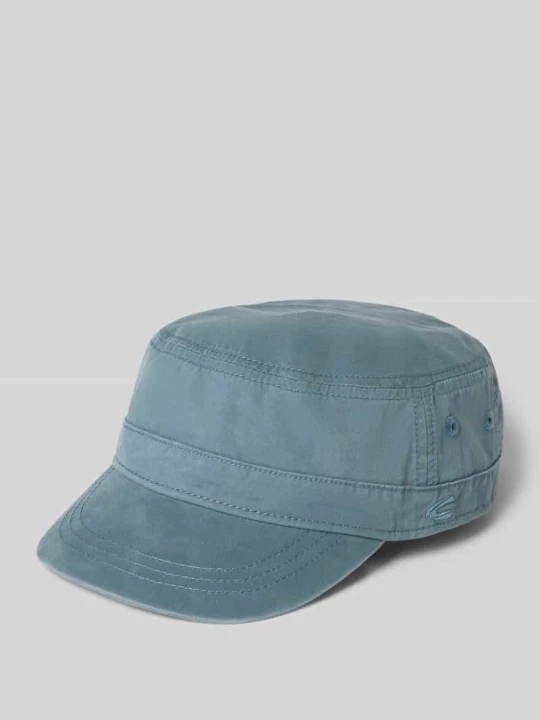 Zdjęcie produktu czapka z daszkiem w stylu militarnym z wyhaftowanym logo Camel Active Błękitny