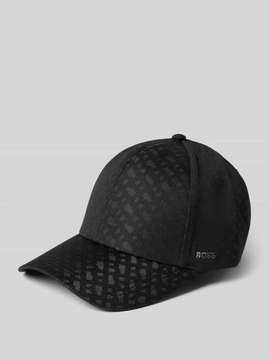 Zdjęcie produktu Czapka z daszkiem z aplikacją z logo Boss Czarny