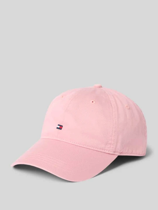 Zdjęcie produktu Czapka z daszkiem z czystej Bawełna Tommy Hilfiger Brudnoróżowy