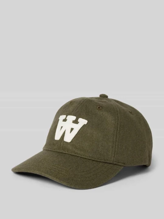 Zdjęcie produktu Czapka z daszkiem z czystej Bawełna Wood Wood Khaki