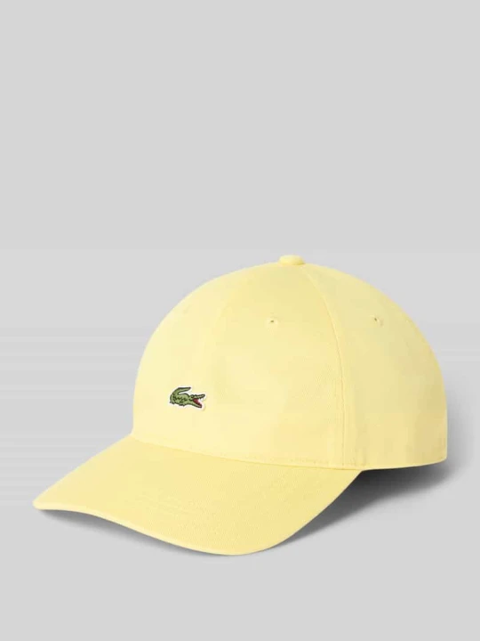Zdjęcie produktu Czapka z daszkiem z czystej bawełny Lacoste Jasnożółty
