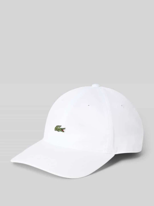 Zdjęcie produktu Czapka z daszkiem z czystej bawełny Lacoste Biały
