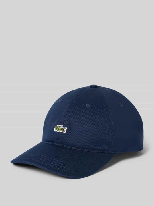 Zdjęcie produktu Czapka z daszkiem z czystej bawełny Lacoste Granatowy
