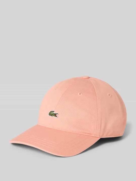Zdjęcie produktu Czapka z daszkiem z czystej bawełny Lacoste Różowy