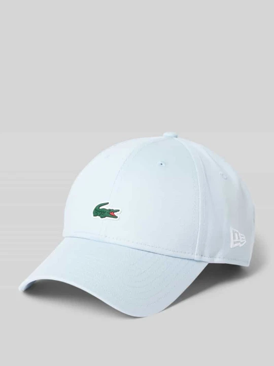 Zdjęcie produktu Czapka z daszkiem z czystej bawełny Lacoste Błękitny