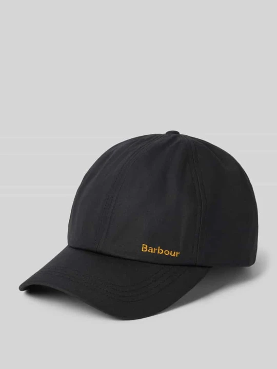 Zdjęcie produktu Czapka z daszkiem z czystej bawełny model 'Belsay' Barbour Czarny