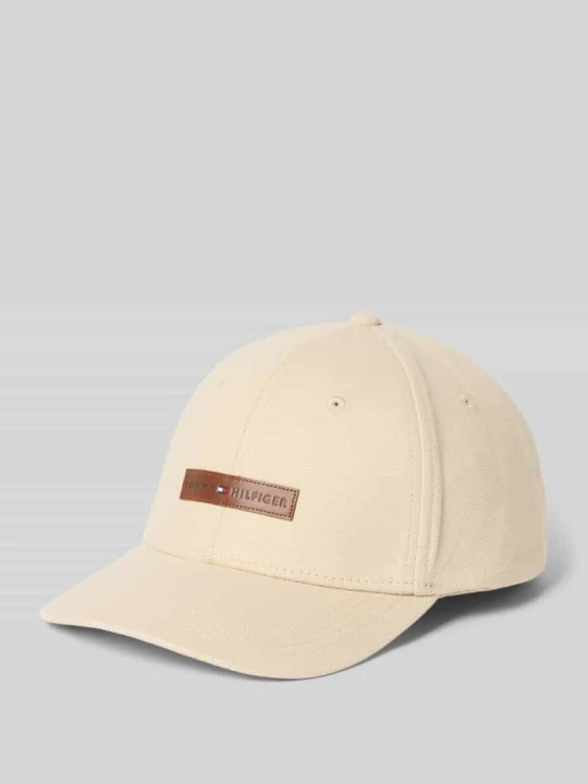 Zdjęcie produktu Czapka z daszkiem z czystej bawełny model 'FOUNDATION CANVAS' Tommy Hilfiger Beżowy