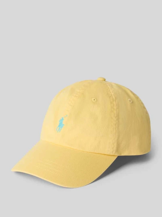 Zdjęcie produktu Czapka z daszkiem z czystej Bawełna Polo Ralph Lauren Jasnożółty