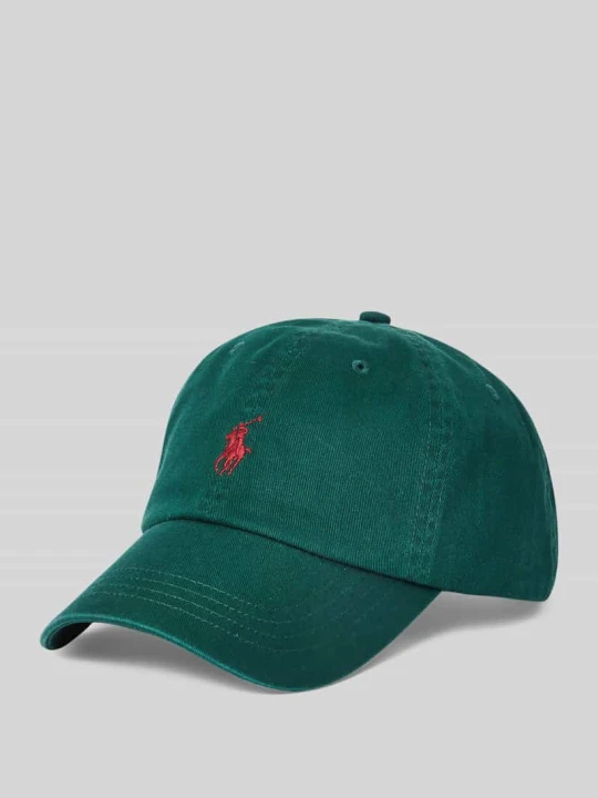 Zdjęcie produktu Czapka z daszkiem z czystej Bawełna Polo Ralph Lauren Ciemnozielony