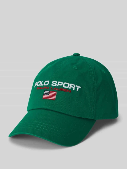 Zdjęcie produktu Czapka z daszkiem z czystej Bawełna Polo Ralph Lauren Zielony