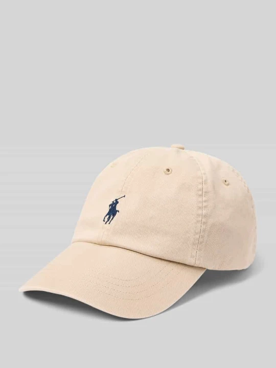 Zdjęcie produktu Czapka z daszkiem z czystej bawełny Polo Ralph Lauren Piaskowy