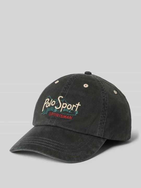 Zdjęcie produktu Czapka z daszkiem z czystej bawełny Polo Ralph Lauren Czarny