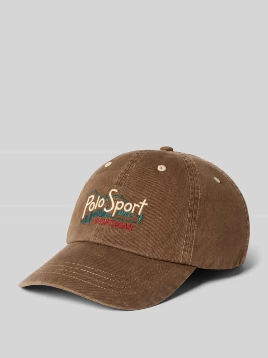 Zdjęcie produktu Czapka z daszkiem z czystej bawełny Polo Ralph Lauren Średniobrązowy