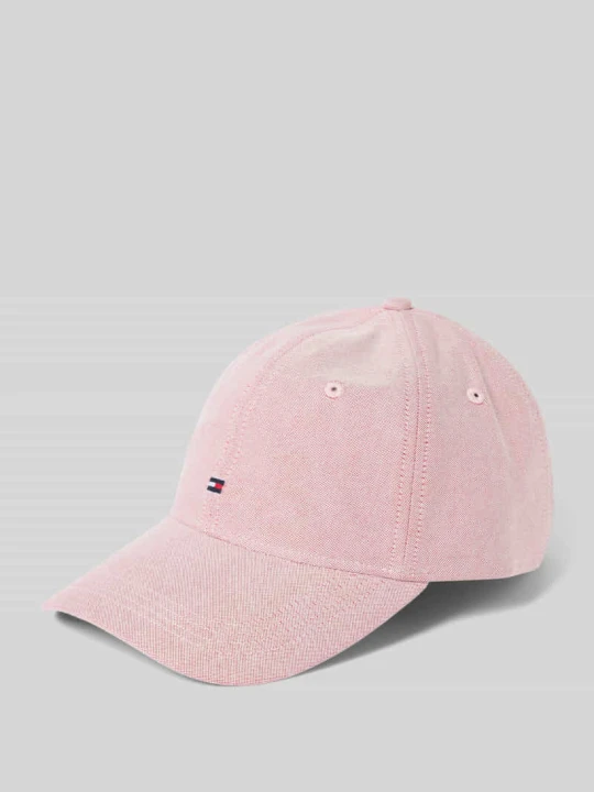 Zdjęcie produktu Czapka z daszkiem z czystej bawełny Tommy Hilfiger Jasnoczerwony melanż