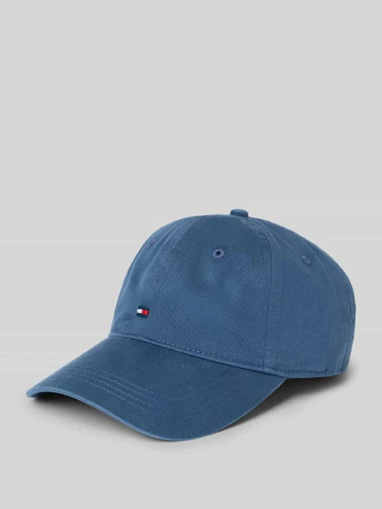 Zdjęcie produktu Czapka z daszkiem z czystej Bawełna Tommy Hilfiger Niebieski