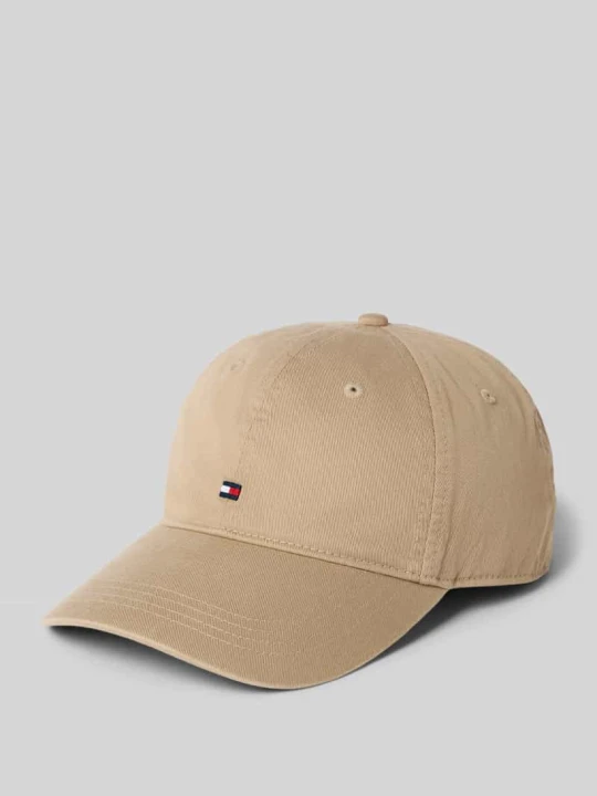 Zdjęcie produktu Czapka z daszkiem z czystej Bawełna Tommy Hilfiger Beżowy