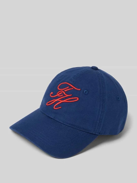 Zdjęcie produktu Czapka z daszkiem z czystej bawełny Tommy Hilfiger Granatowy