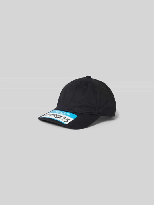 Zdjęcie produktu Czapka z daszkiem z czystej bawełny Vetements Czarny