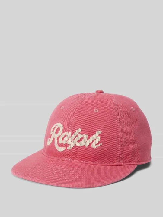 Zdjęcie produktu Czapka z daszkiem z czystej bawełny z wyhaftowanym logo Polo Ralph Lauren Czerwony