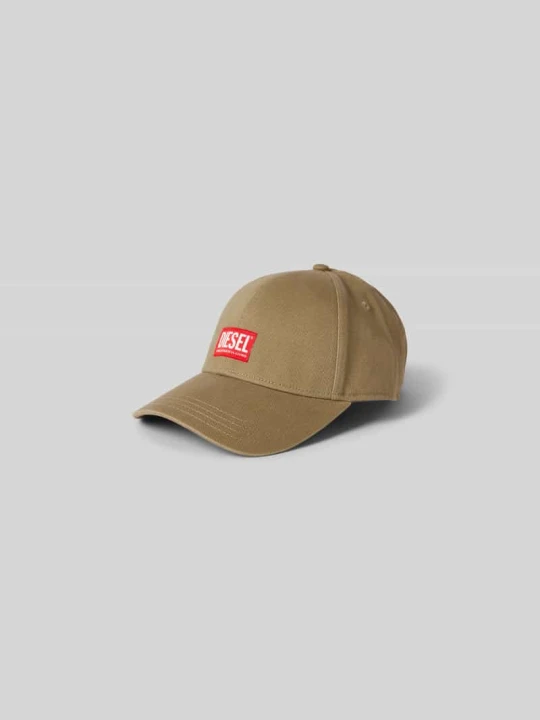 Zdjęcie produktu Czapka z daszkiem z detalem z logo Diesel Beżowy