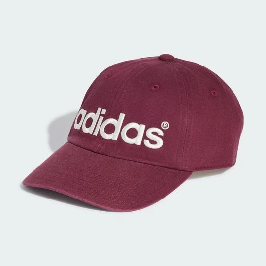 Zdjęcie produktu Czapka z daszkiem z diagnoalu z efektem sprania Adidas Team Maroon 2