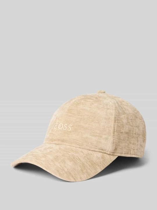 Zdjęcie produktu Czapka z daszkiem z Materiał stylizowany na aksamit Model 'ARI-C-VE' Boss Beżowy