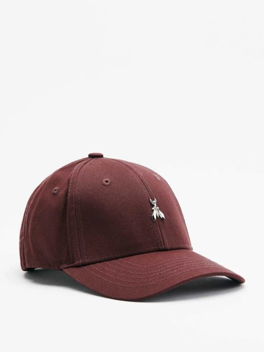 Zdjęcie produktu Czapka z daszkiem z logo Fly Patrizia Pepe brązowy