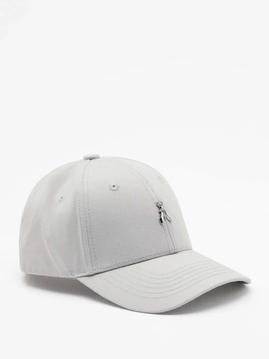 Zdjęcie produktu Czapka z daszkiem z logo Fly Patrizia Pepe szary