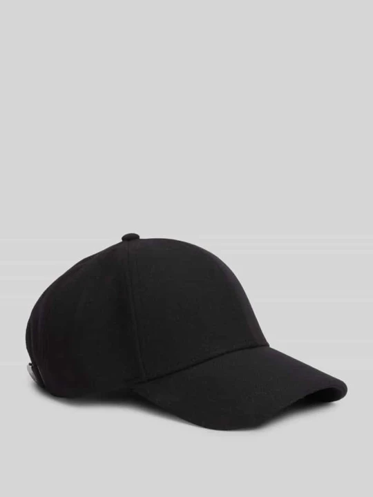 Zdjęcie produktu Czapka z daszkiem z mieszanka wełny model '6 PANEL MELTON CAP' Tommy Hilfiger czarny