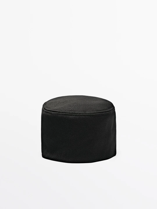 Zdjęcie produktu Czapka Z Daszkiem Z Mieszanki Wełny - Czarny - Massimo Dutti - Female