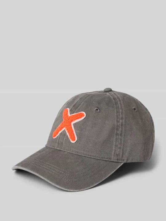 Zdjęcie produktu Czapka z daszkiem z nadrukiem z logo na całej powierzchni model 'Kobe' UNIO HAMBURG Jasnoszary