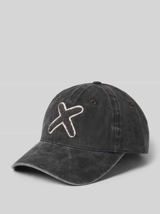 Zdjęcie produktu Czapka z daszkiem z nadrukiem z logo na całej powierzchni model 'Kobe' UNIO HAMBURG Ciemnoszary