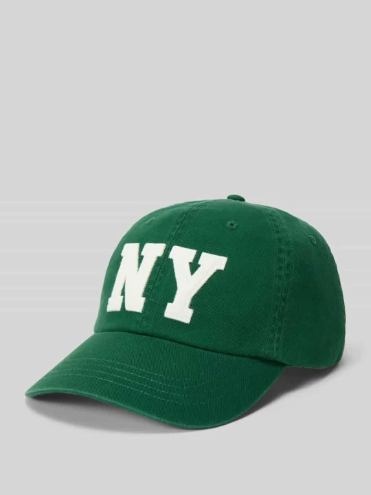 Zdjęcie produktu Czapka z daszkiem z naszywką z czystej bawełny Polo Ralph Lauren Zielony