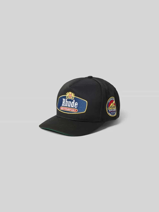 Zdjęcie produktu czapka z daszkiem z naszywką z logo Rhude Czarny