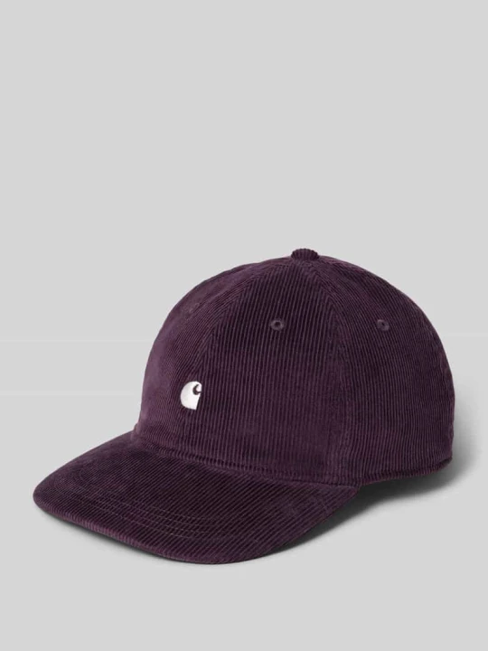 Zdjęcie produktu Czapka z daszkiem z sztruksu z wyhaftowanym logo model 'Harlem' Carhartt WIP Fioletowy